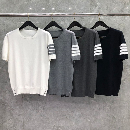 [대리석집] 톰브라운 니트 반팔 티셔츠 (4color) (남공용)