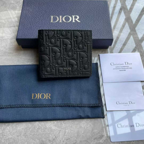 디올 2025 오블리크 엠보 레더 반지갑 지갑