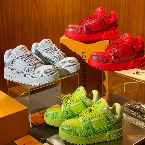 루이비통 2025 박세보 콜라보 네온컬러 맥시 트레이너 스니커즈 신발 운동화 슈즈