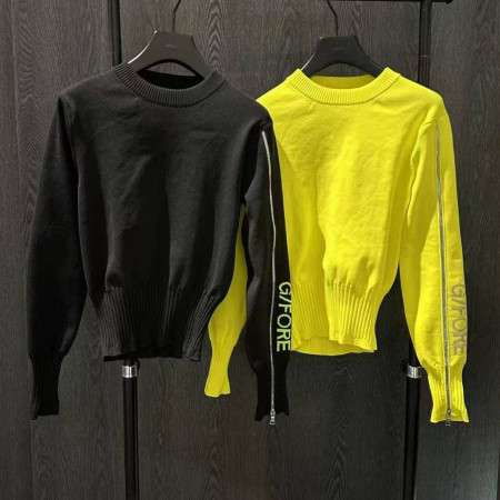 지포어 여성 수입 지퍼 디테일 니트(2color)