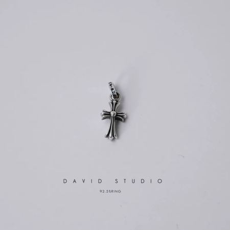 다비드925 공장 크롬하츠 크로스 팬던트 01