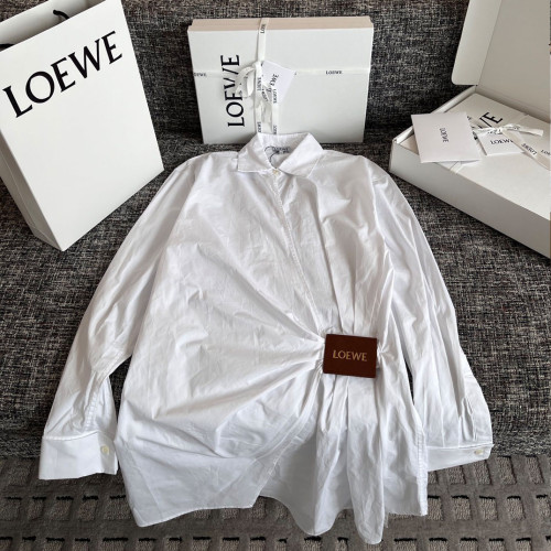 로에베 드레이프 셔츠 화이트(티모)