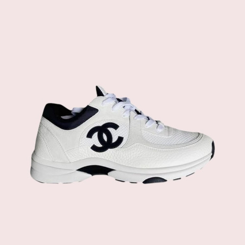 샤넬 스니커즈 메쉬 스웨이드 카프스킨 & 화이트