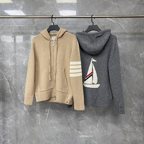 톰브라운 니트 후드 집업 (2color) (여성용)