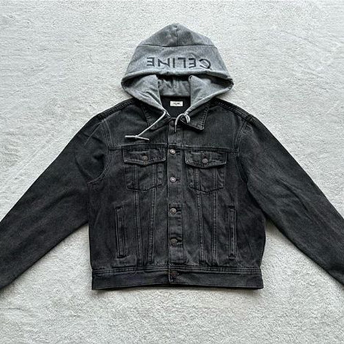 셀린느 후드 데님 자켓 (남녀공용)