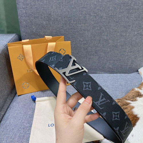 루이비통 모노그램 블랙 실버버클 벨트