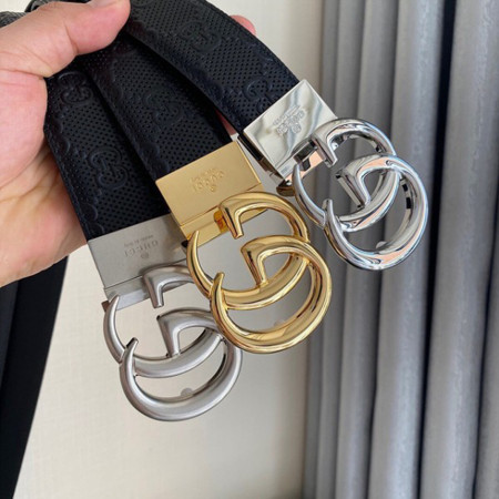 구찌 플랜트 듀얼 G압피 벨트